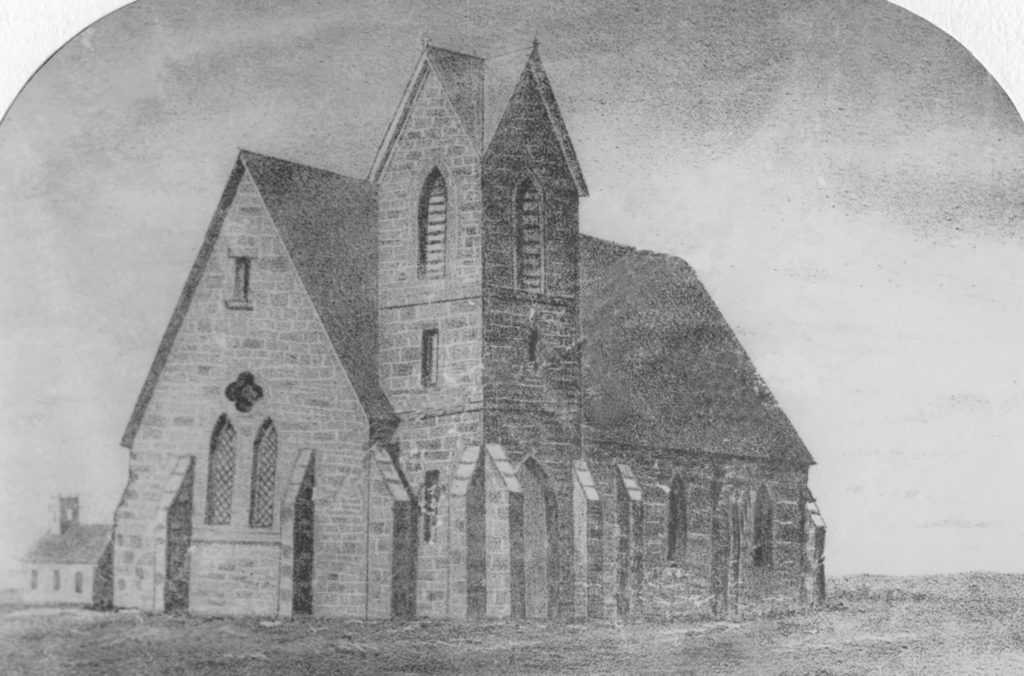 picture of saint paul's church circa 1867
